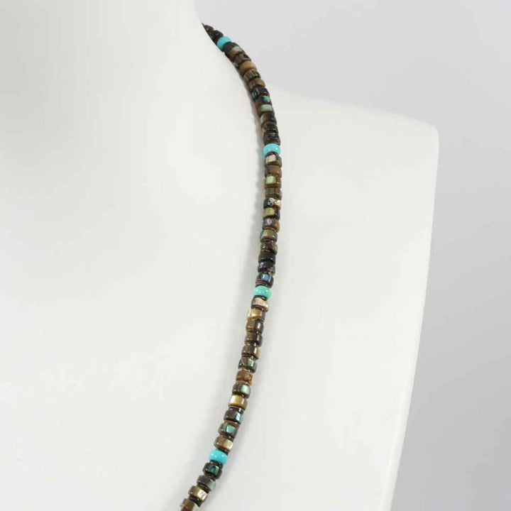 Abalone Shell and Turquoise Necklace