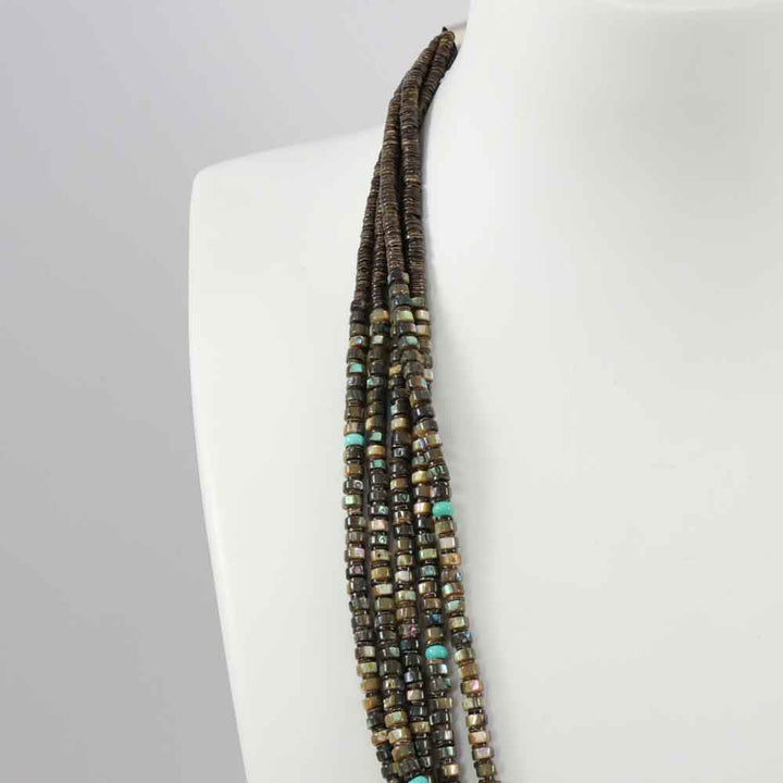 Abalone Shell and Turquoise Necklace