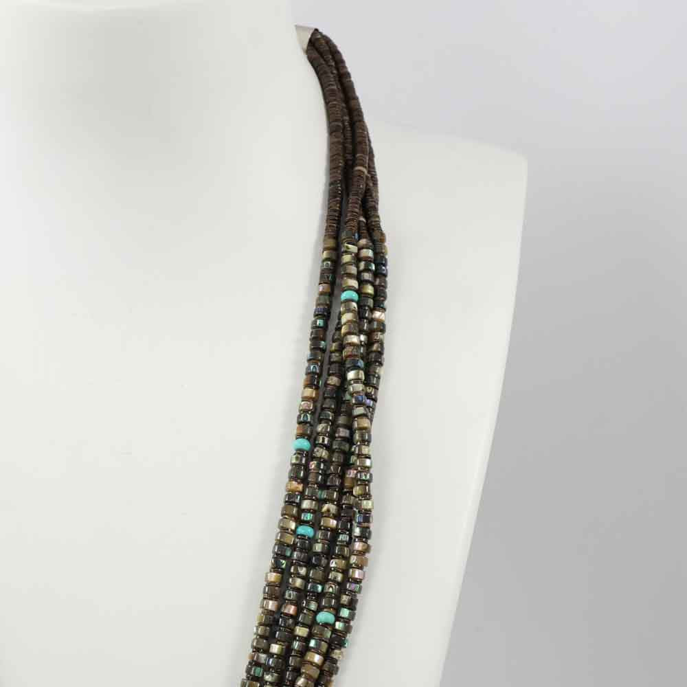 Abalone Shell and Turquoise Necklace