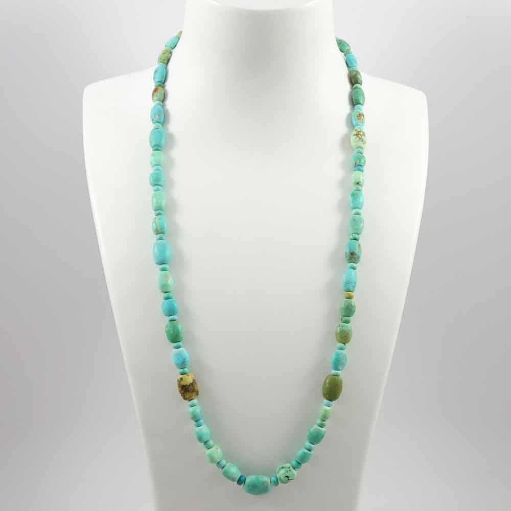 Turquoise and Variscite Bead Necklace
