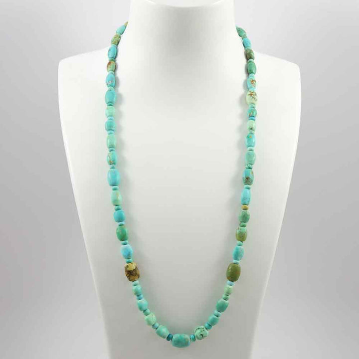Turquoise and Variscite Bead Necklace