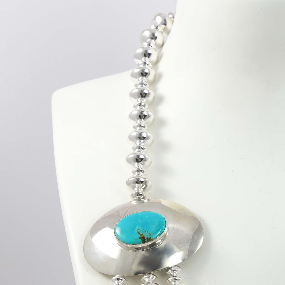 Navajo Pearl Waterfall Necklace
