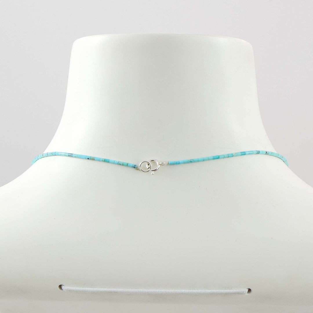 Kingman Turquoise Heishi Necklace