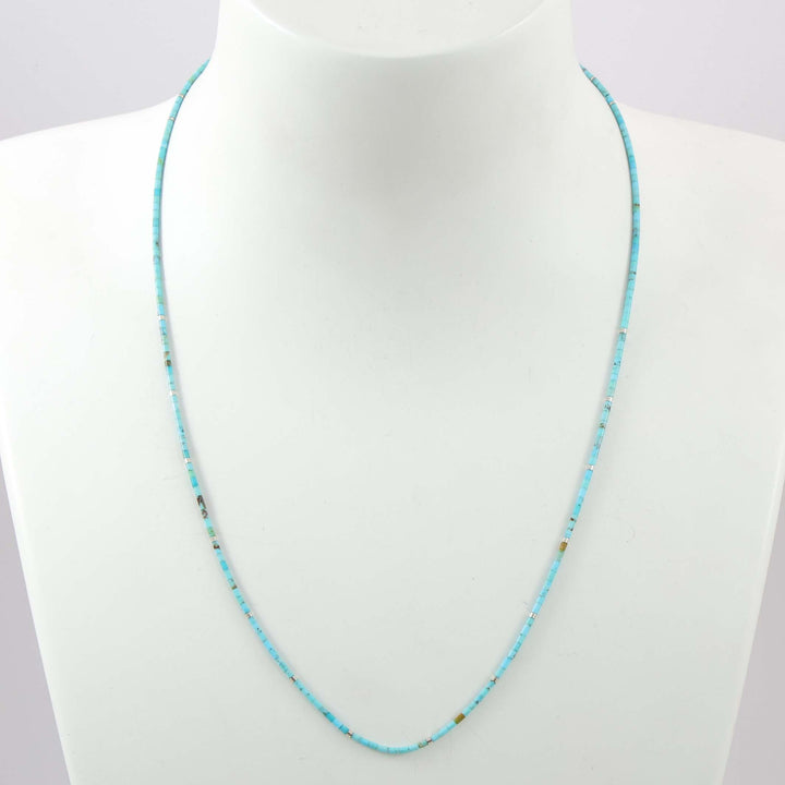 Kingman Turquoise Heishi Necklace