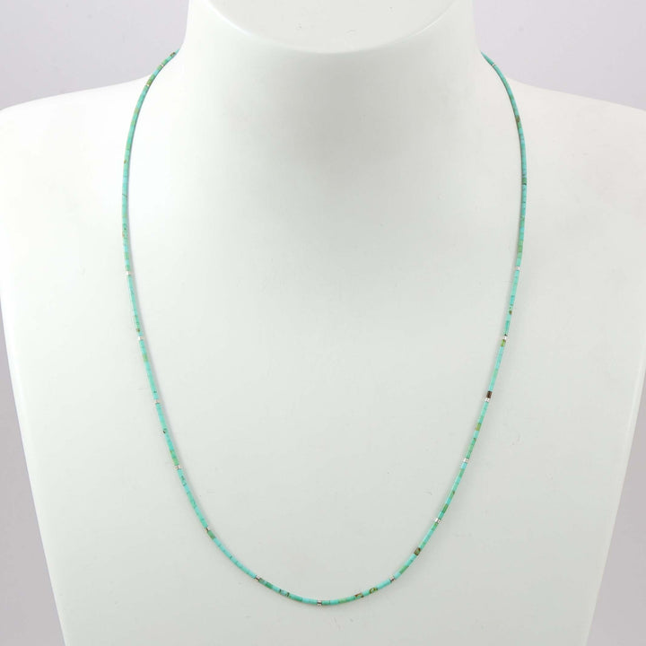Kingman Turquoise Heishi Necklace