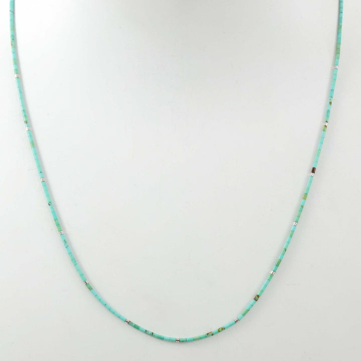 Kingman Turquoise Heishi Necklace