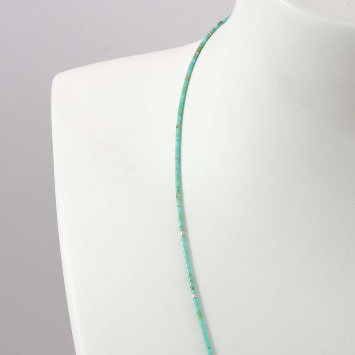 Kingman Turquoise Heishi Necklace