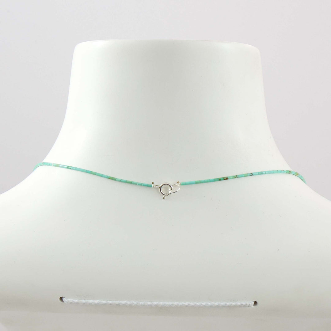 Kingman Turquoise Heishi Necklace
