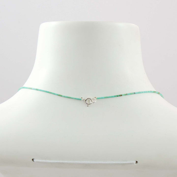Kingman Turquoise Heishi Necklace