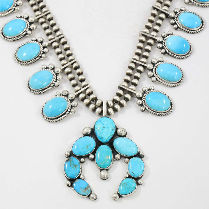 Turquoise Squash Blossom Necklace