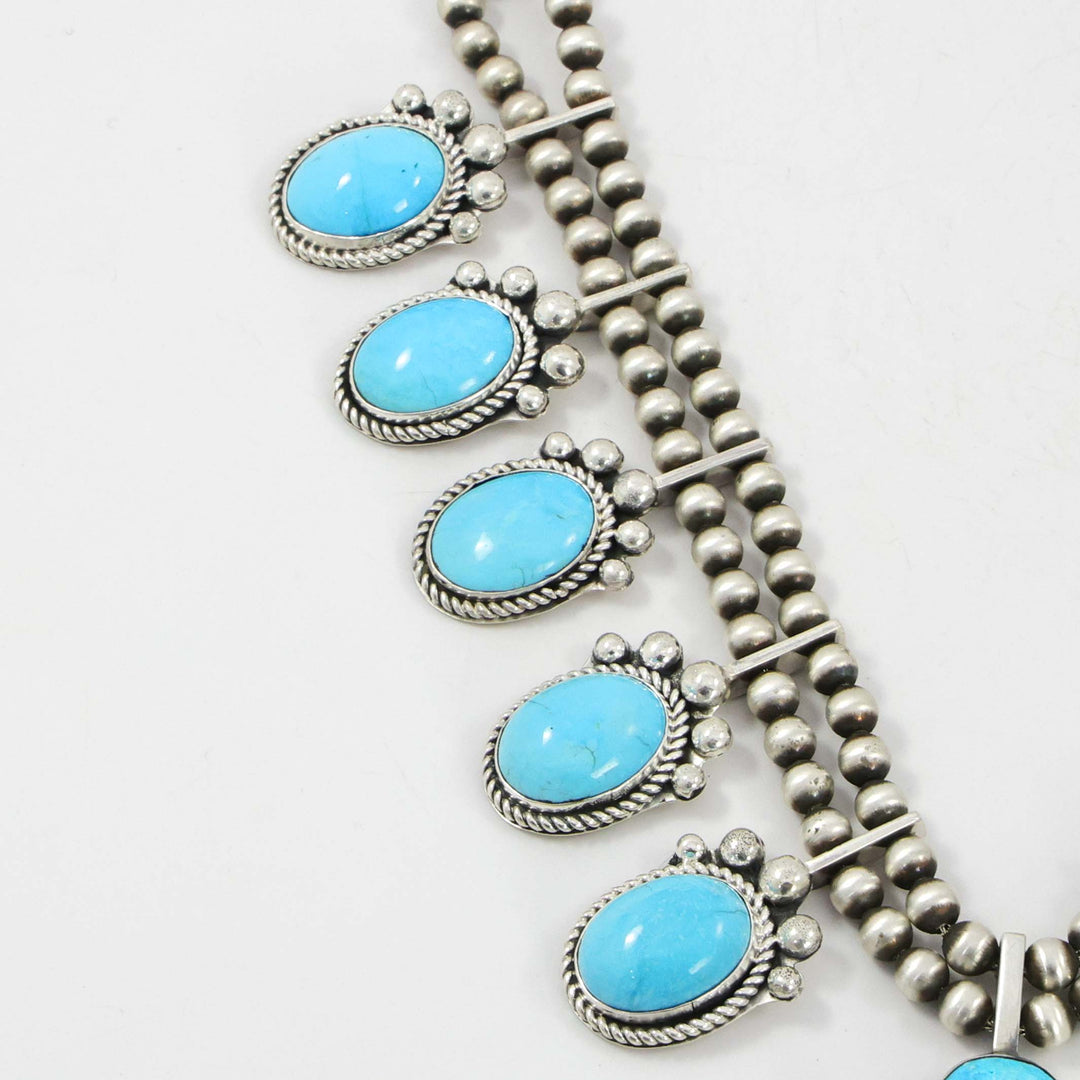 Turquoise Squash Blossom Necklace