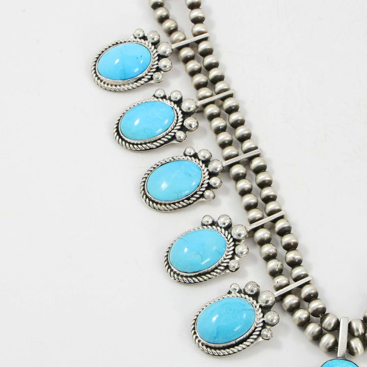 Turquoise Squash Blossom Necklace
