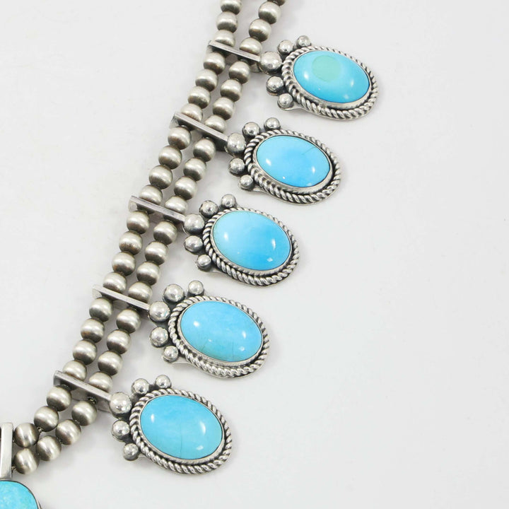 Turquoise Squash Blossom Necklace