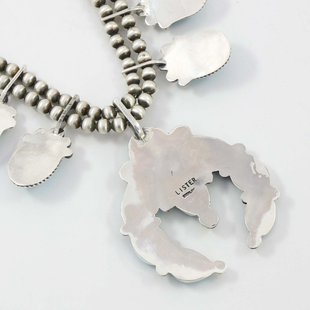 Turquoise Squash Blossom Necklace