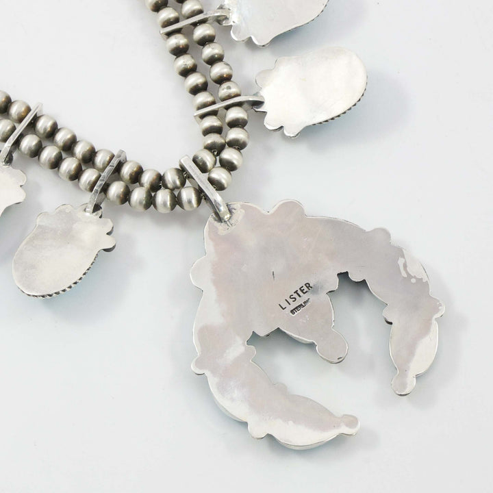 Turquoise Squash Blossom Necklace