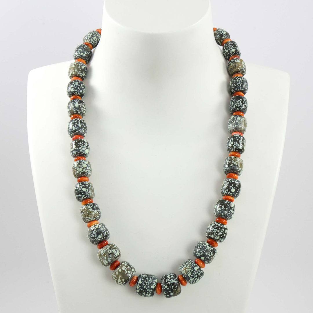 Skyfox Turquoise and Spiny Necklace