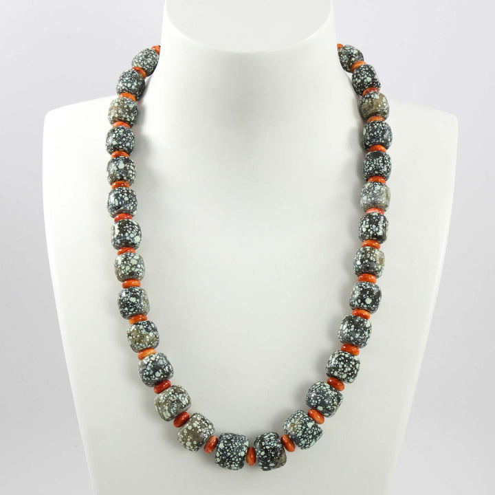Skyfox Turquoise and Spiny Necklace