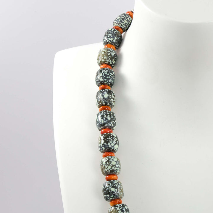 Skyfox Turquoise and Spiny Necklace