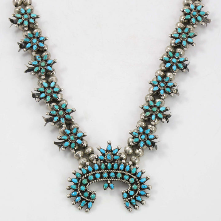 1930s Turquoise Squash Blossom