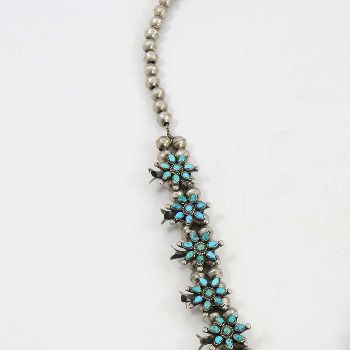 1930s Turquoise Squash Blossom