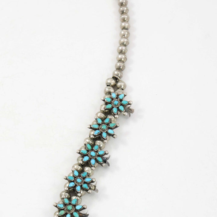 1930s Turquoise Squash Blossom