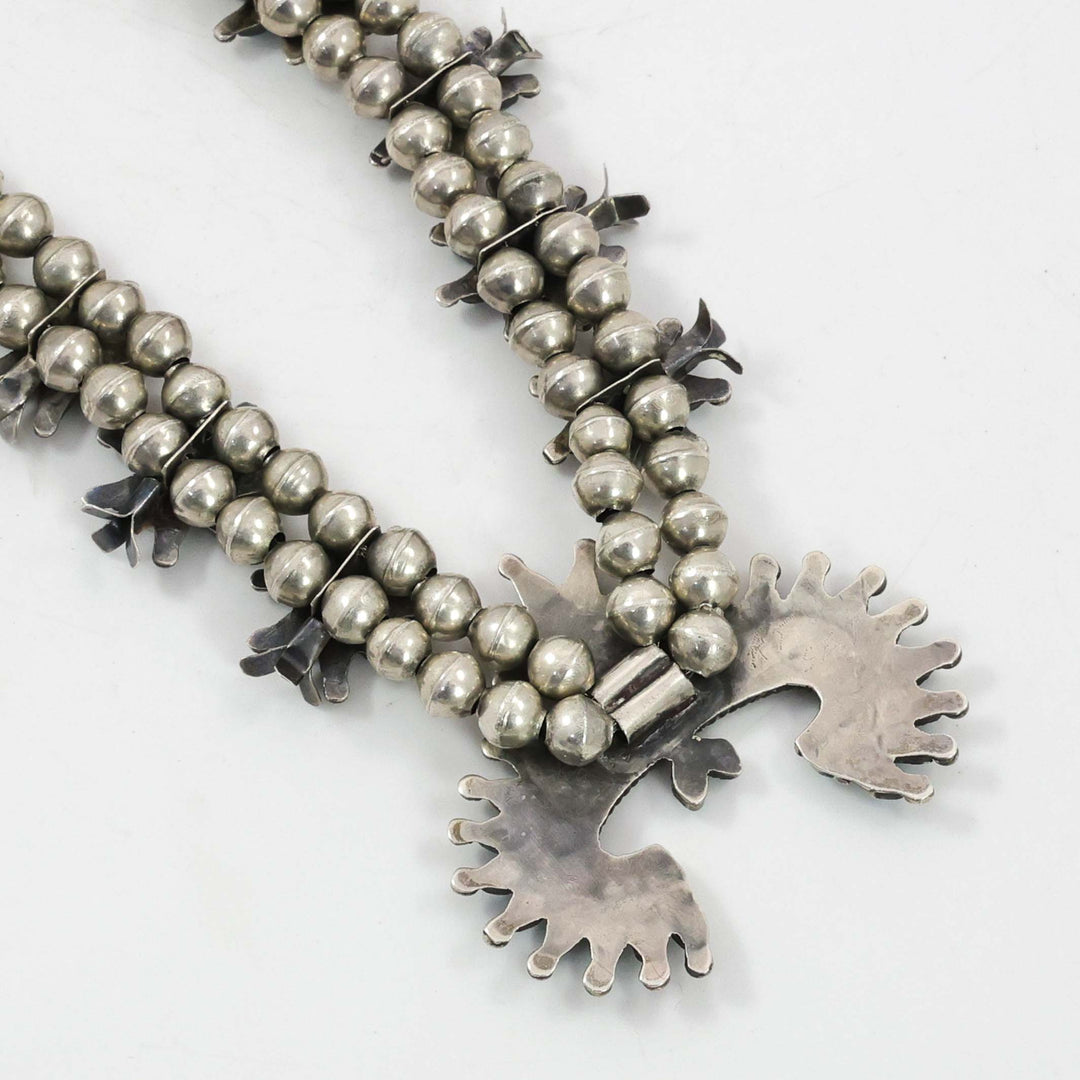 1930s Turquoise Squash Blossom