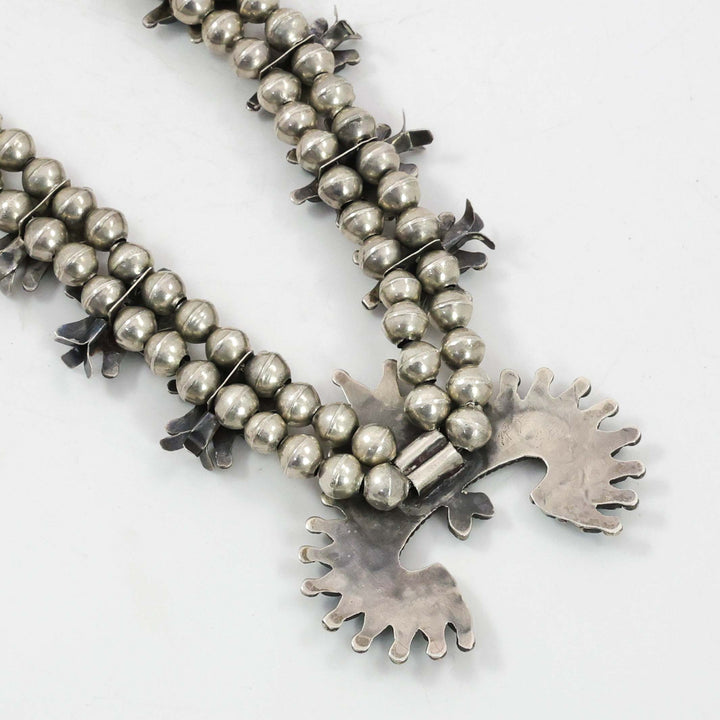 1930s Turquoise Squash Blossom