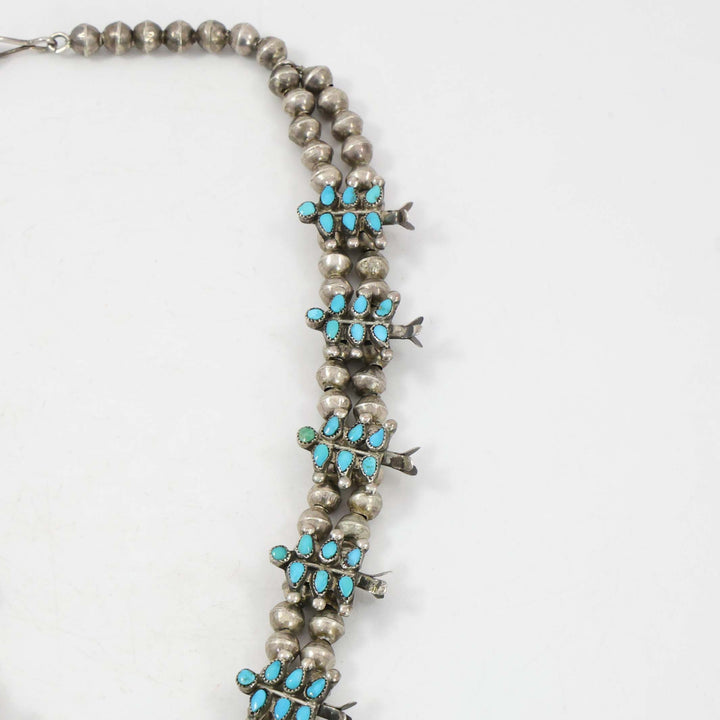 1930s Turquoise Squash Blossom