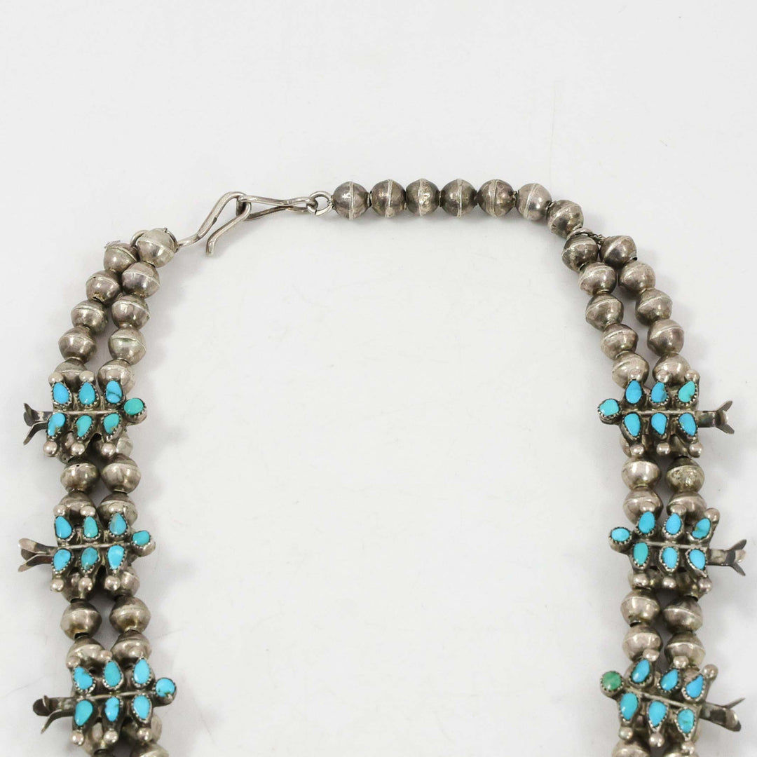 1930s Turquoise Squash Blossom