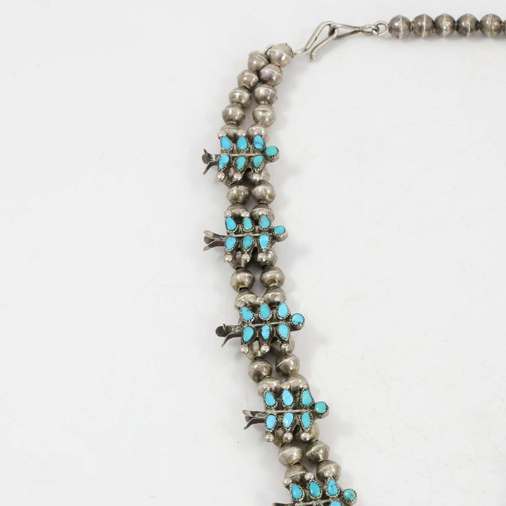 1930s Turquoise Squash Blossom