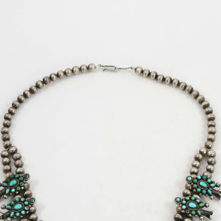1930s Turquoise Squash Blossom