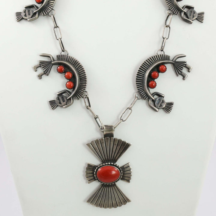 Coral Rainbow Man Necklace
