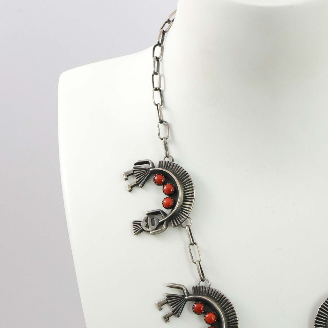 Coral Rainbow Man Necklace