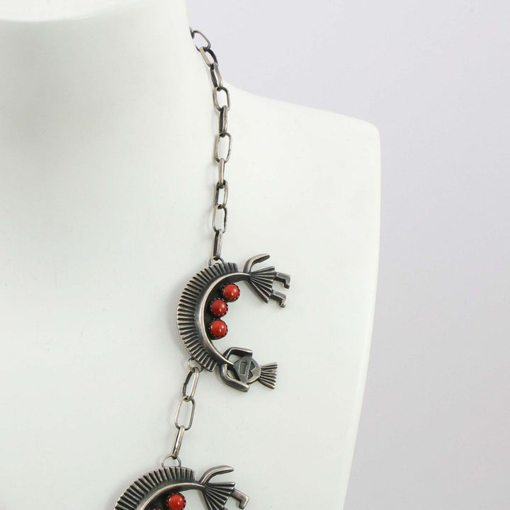 Coral Rainbow Man Necklace