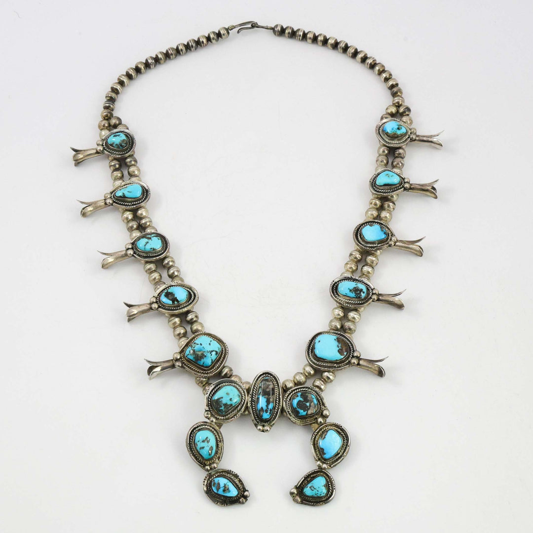 1970s Turquoise Squash Blossom