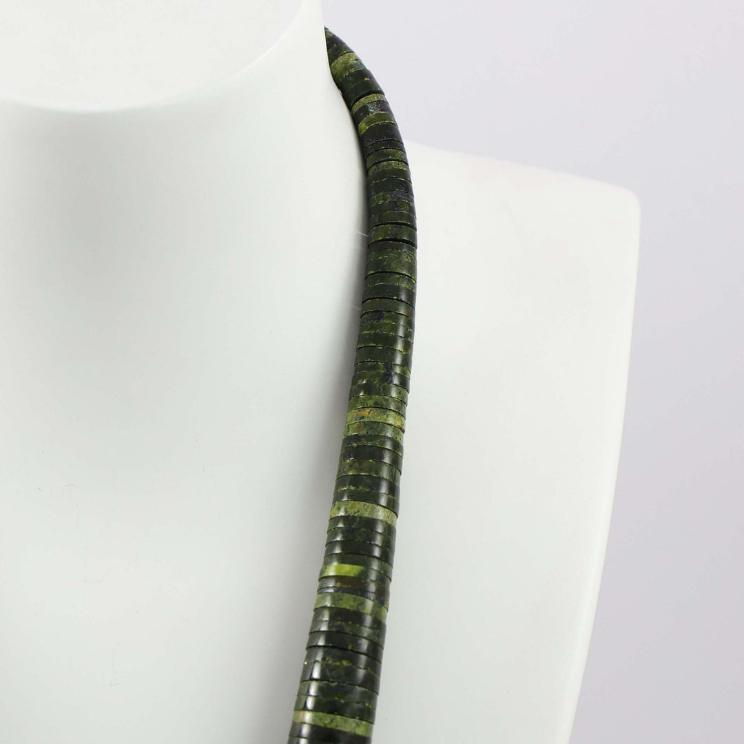 Serpentine and Turquoise Necklace
