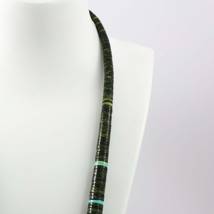 Serpentine and Turquoise Necklace