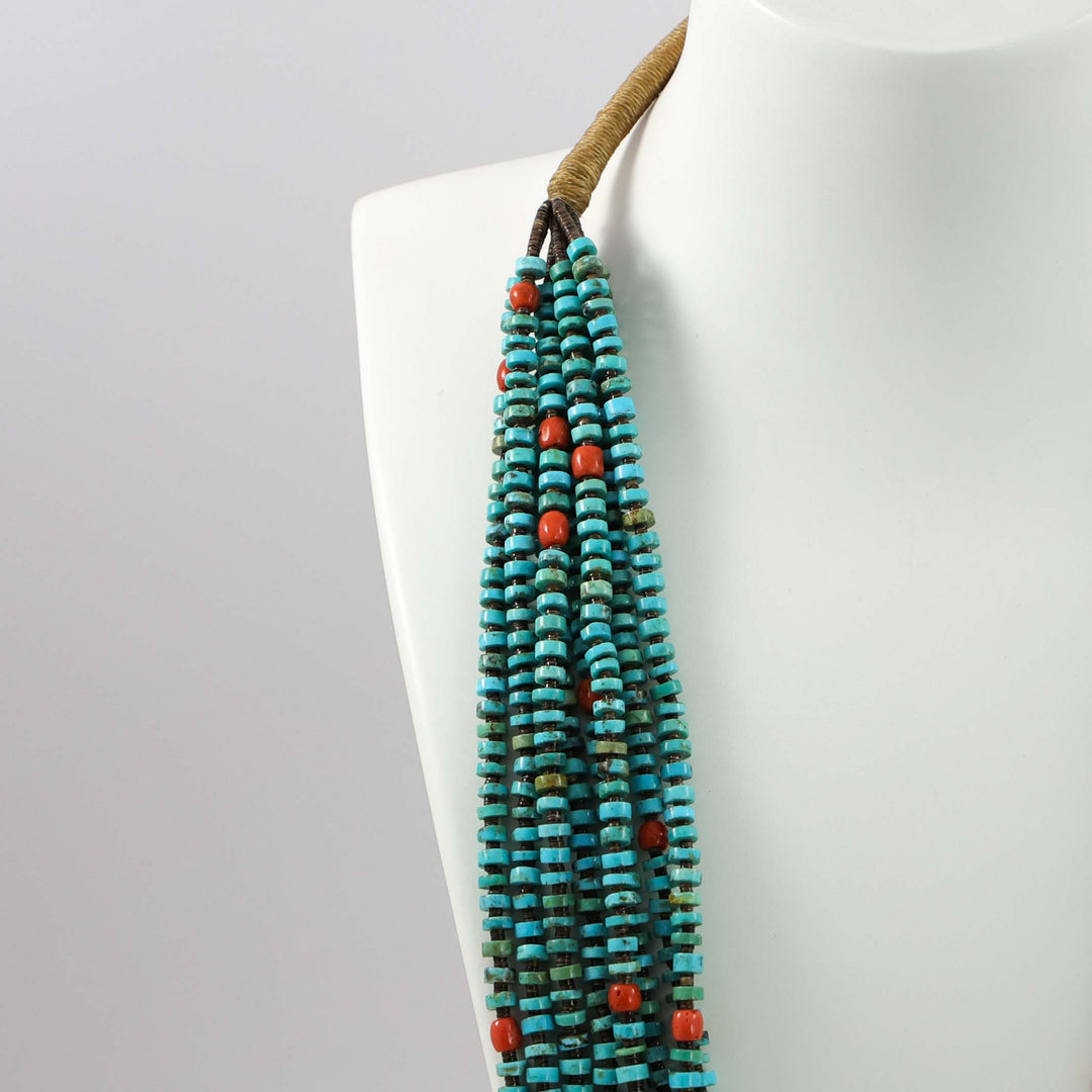 Turquoise and Coral Necklace