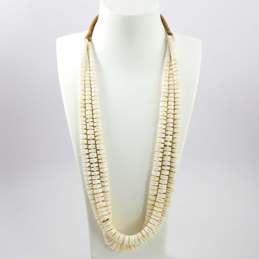 White Melon Shell Necklace