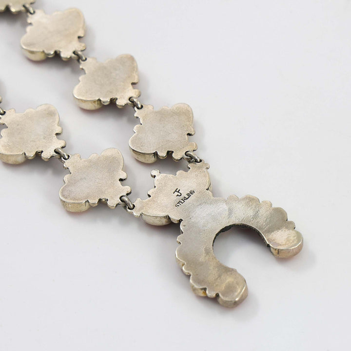 Spiny Oyster Shell Squash Blossom Necklace