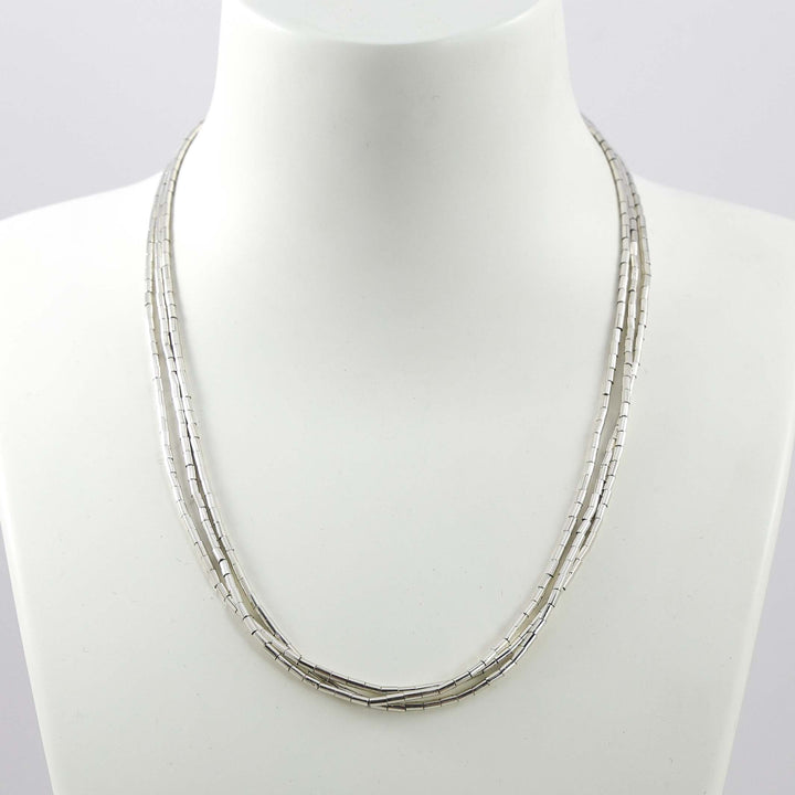 Silver Heishi Necklace