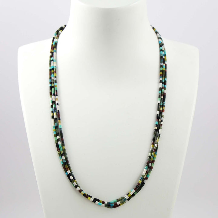 Multi-Stone Heishi Necklace