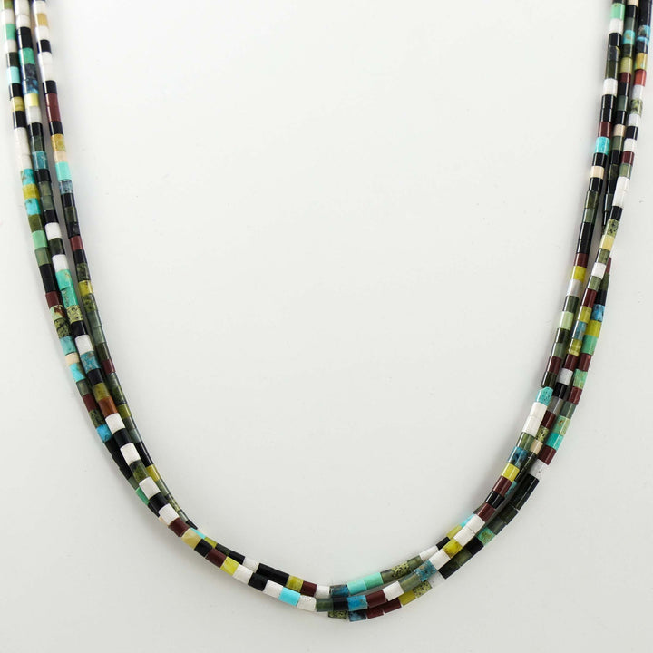 Multi-Stone Heishi Necklace
