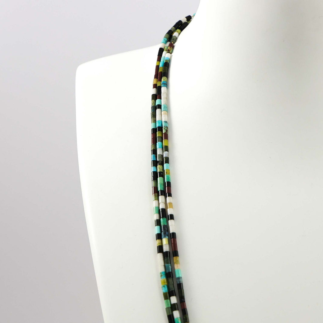 Multi-Stone Heishi Necklace