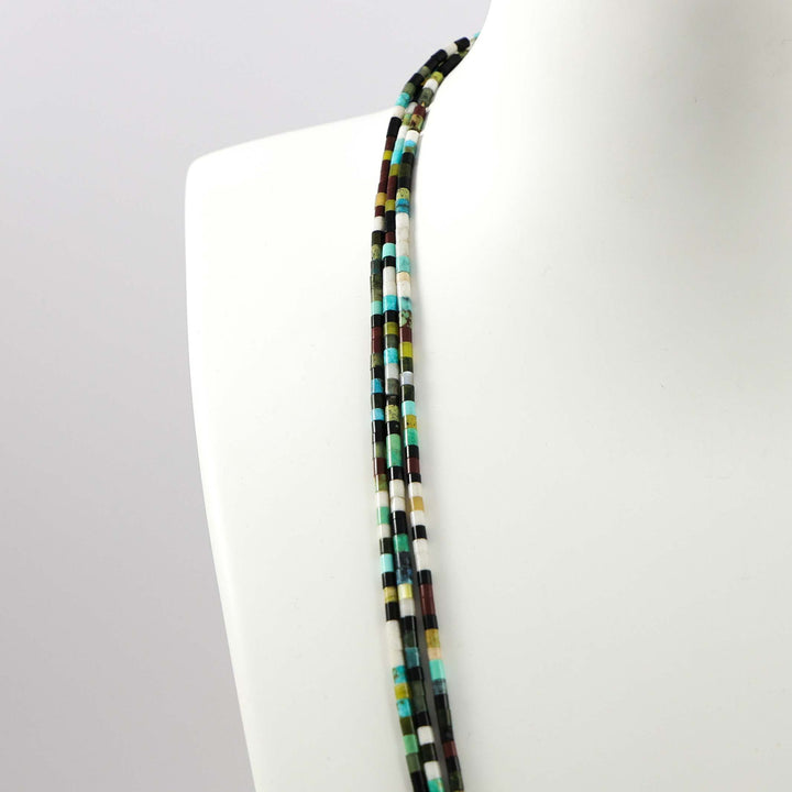 Multi-Stone Heishi Necklace