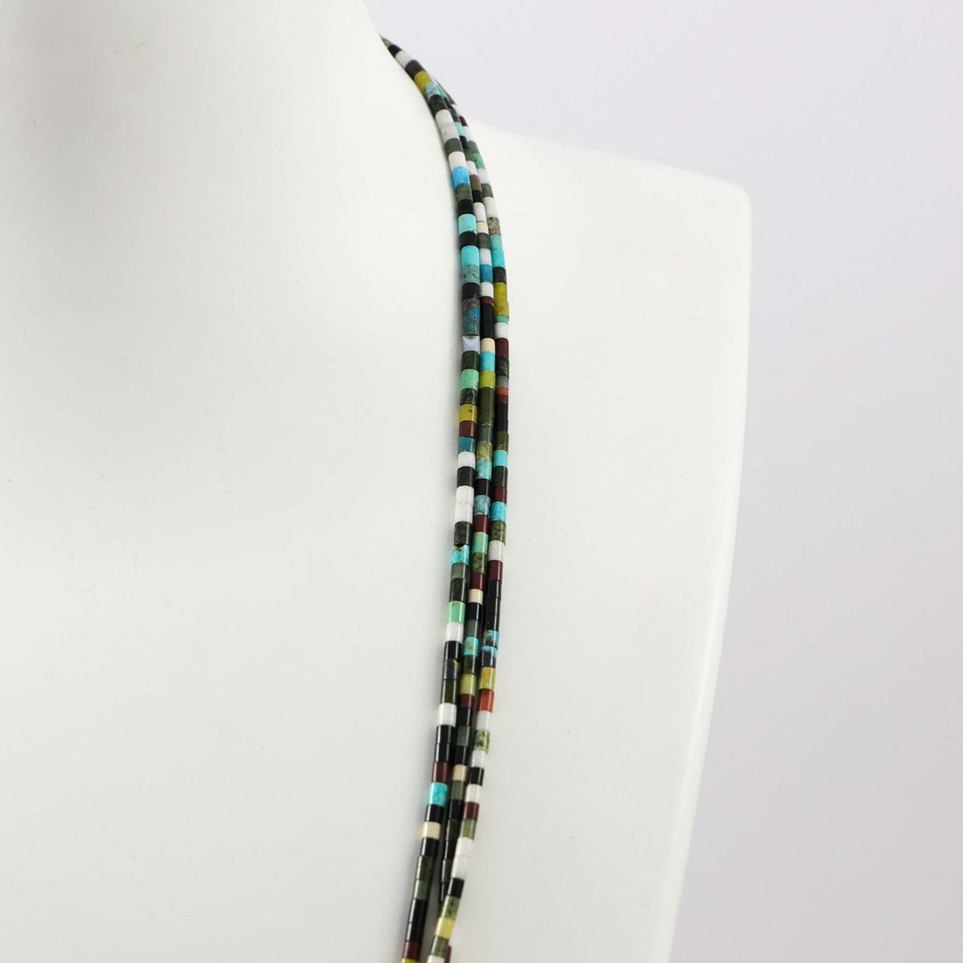 Multi-Stone Heishi Necklace