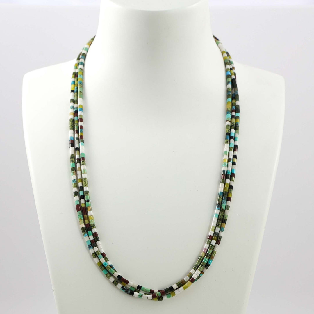 Multi-Stone Heishi Necklace