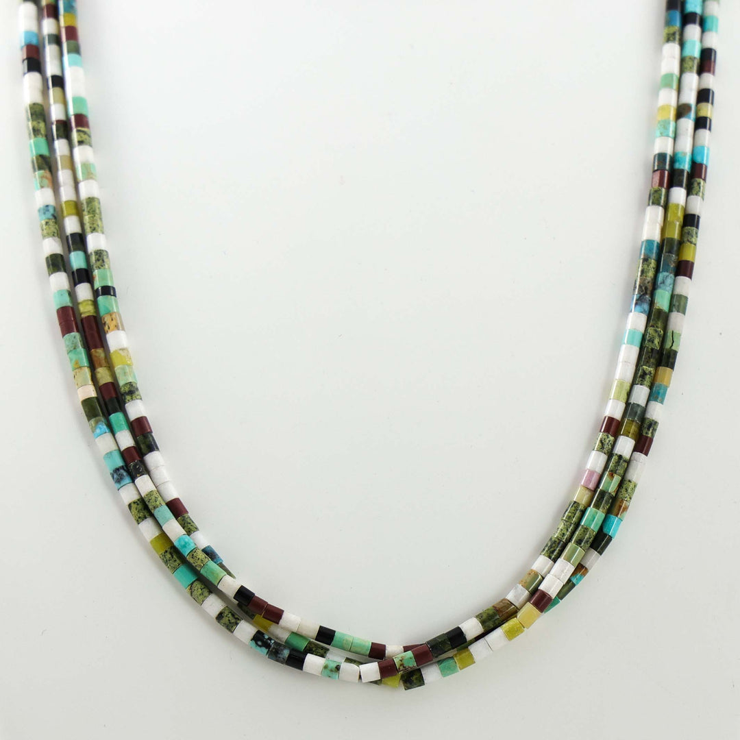 Multi-Stone Heishi Necklace