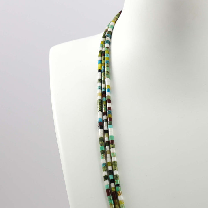 Multi-Stone Heishi Necklace