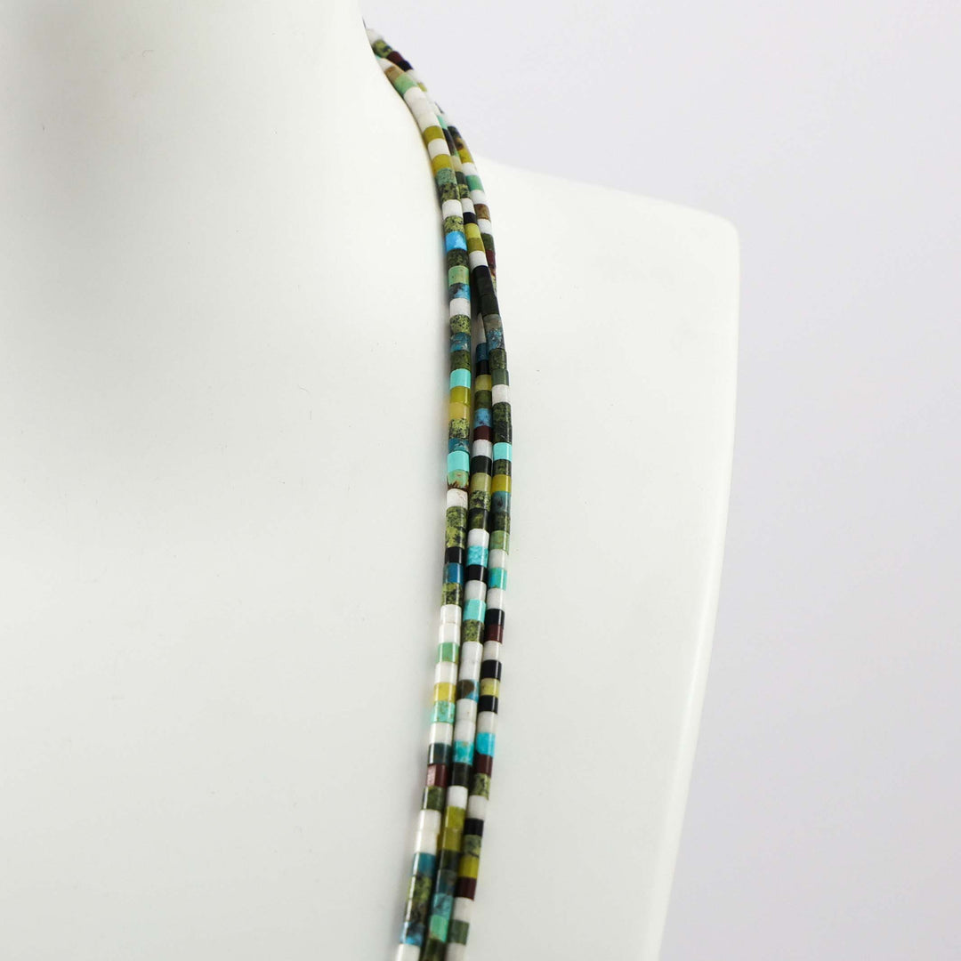 Multi-Stone Heishi Necklace